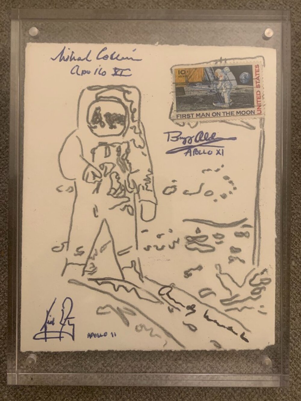 WARHOL - Moon Walk Signed by Apollo 11 Crew